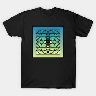 Doc Labs - Third Eye / Awakening (Geometric Art / Meditation / Yoga) - Version 1 - (Blue/Green) T-Shirt